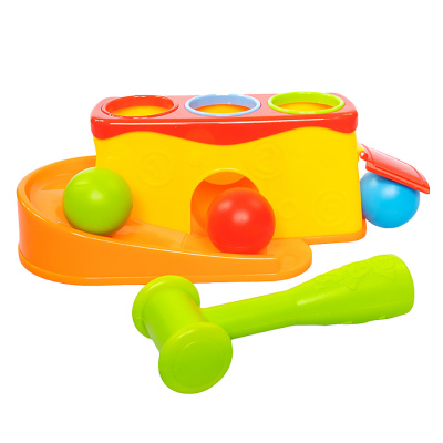 Сортер с молотком и шариками 2в1 стучалка и горка Десятое королевство 70007 1